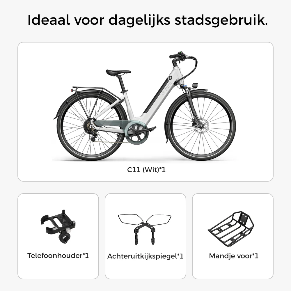 Fiido C11 Urban Lichtgewicht Elektrische Fiets - Image 14