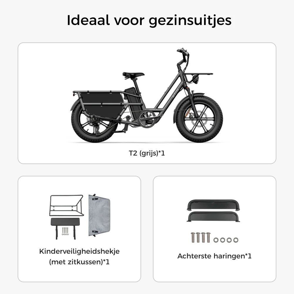 Fiido T2 elektrische bakfiets: 200 kg laadvermogen, 136,26 km actieradius - Image 17